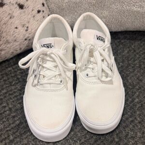 Vans Classic White Lace-Up Sneakers